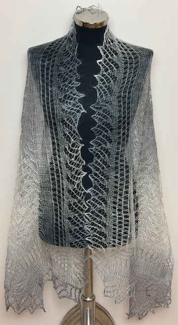 Downy shawl ( Palantine ) #156, 160x80 cm