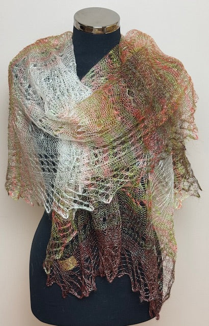 Downy shawl ( Palantine ) #119, 200x80 cm