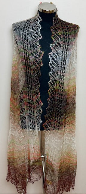 Downy shawl ( Palantine ) #119, 200x80 cm
