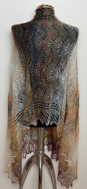 Downy shawl ( Palantine ) #119, 200x80 cm