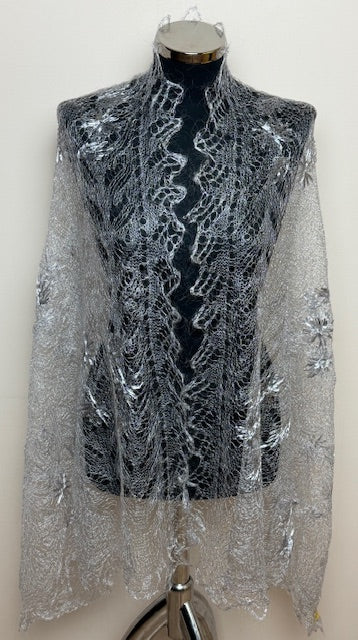 Downy shawl ( Palantine ) #128, 160x80 cm