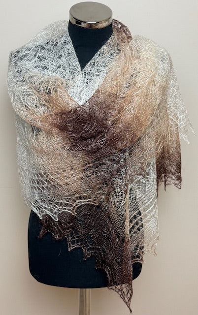 Downy shawl ( Palantine ) #172, 200x80 cm