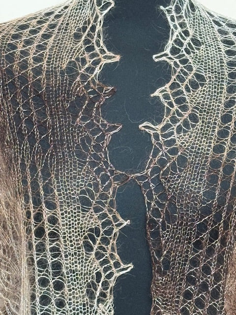 Downy shawl ( Palantine ) #172, 200x80 cm