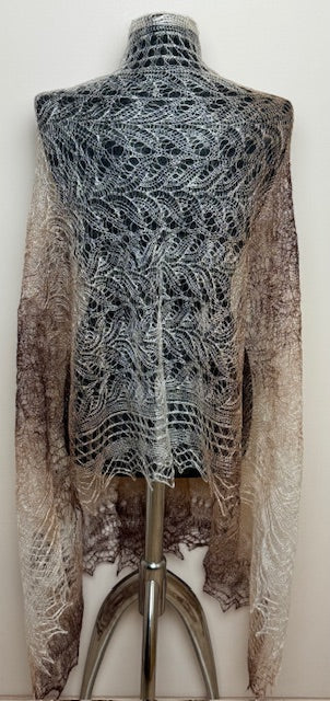 Downy shawl ( Palantine ) #172, 200x80 cm