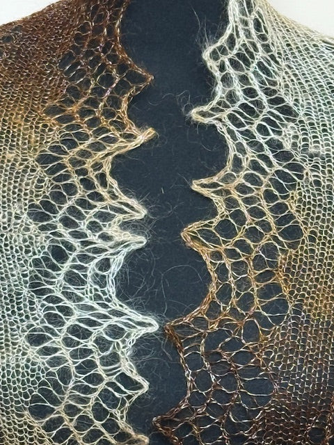 Downy shawl ( Palantine ) #182, 200x80 cm