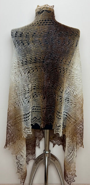 Downy shawl ( Palantine ) #182, 200x80 cm