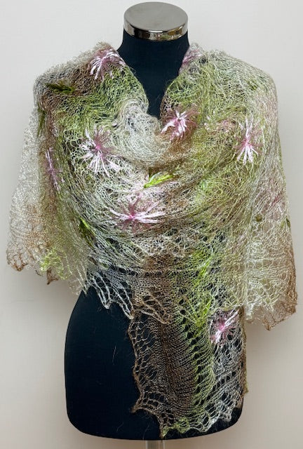 Downy shawl ( Palantine ) #144, 180x90 см