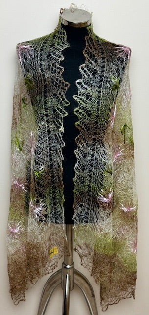 Downy shawl ( Palantine ) #144, 180x90 см