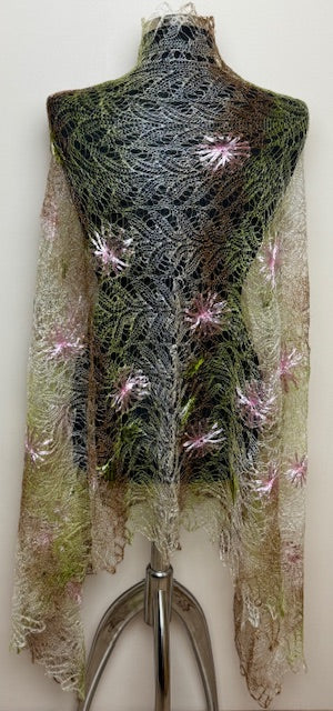 Downy shawl ( Palantine ) #144, 180x90 см