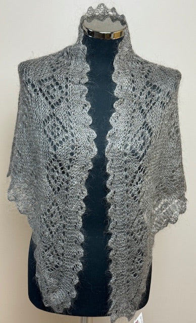 Orenburg downy neckerchief KEG-175, 100x160x100 cm.