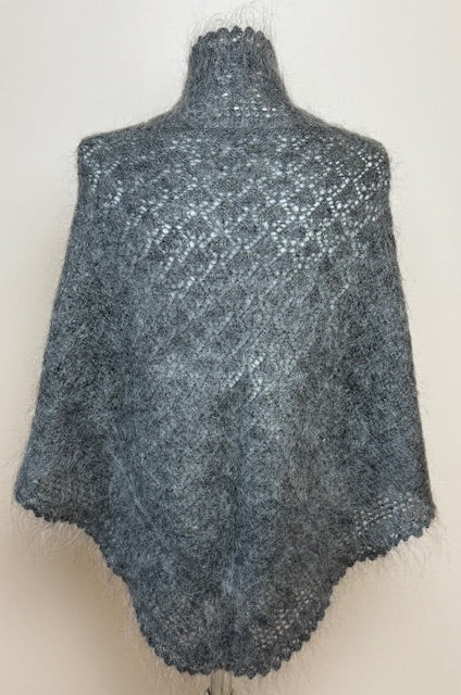Orenburg downy neckerchief KEG-172, 100x160x100 cm.