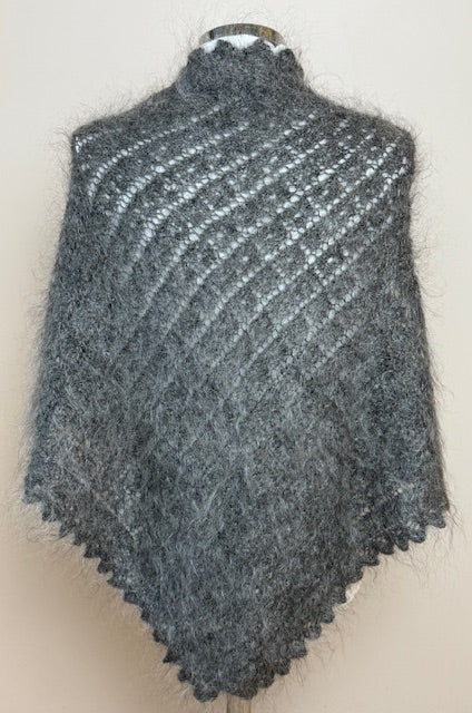 Orenburg downy neckerchief KEG-188, 110x180x110 cm.