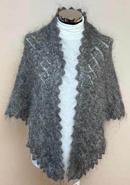 Orenburg downy neckerchief KEG-188, 110x180x110 cm.