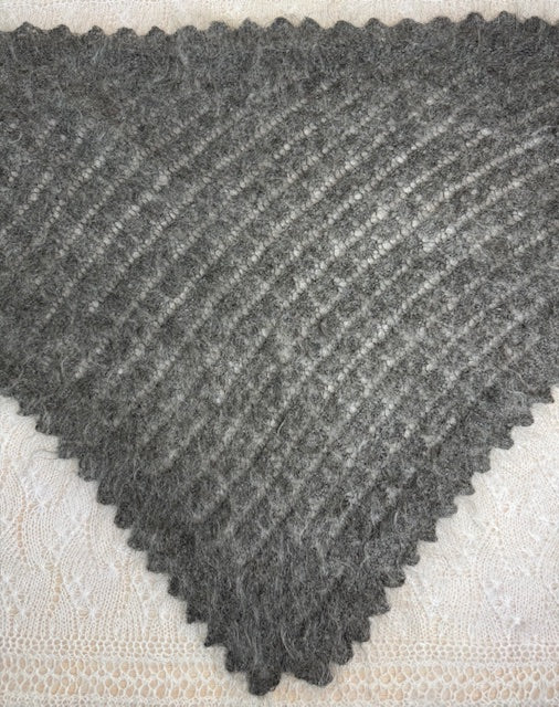 Orenburg downy neckerchief KEG-188, 110x180x110 cm.