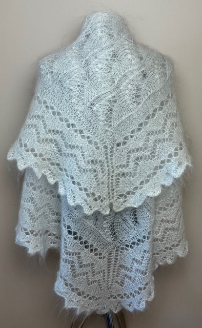 Uryupinsk downy shawl #PW-14, 120x120 cm