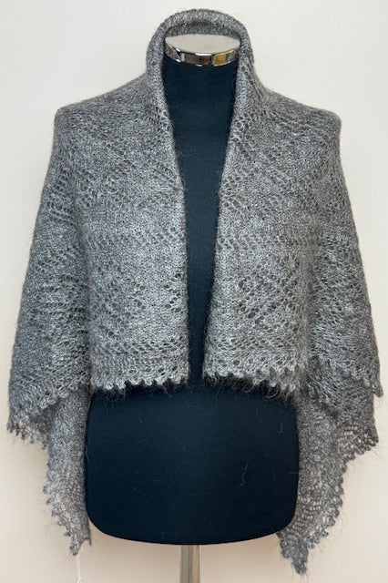 Orenburg shawl PGO-8, 120x100 cm