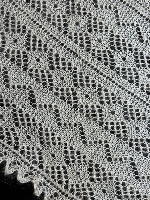 Orenburg shawl POW-25, size 220x220 cm