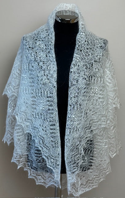 Orenburg shawl POW-30, 120x120 cm
