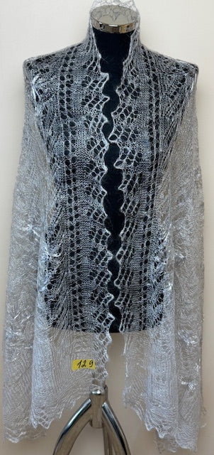Downy shawl ( Palantine ) #129, 200x80 cm