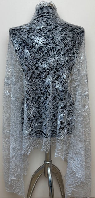 Downy shawl ( Palantine ) #129, 200x80 cm