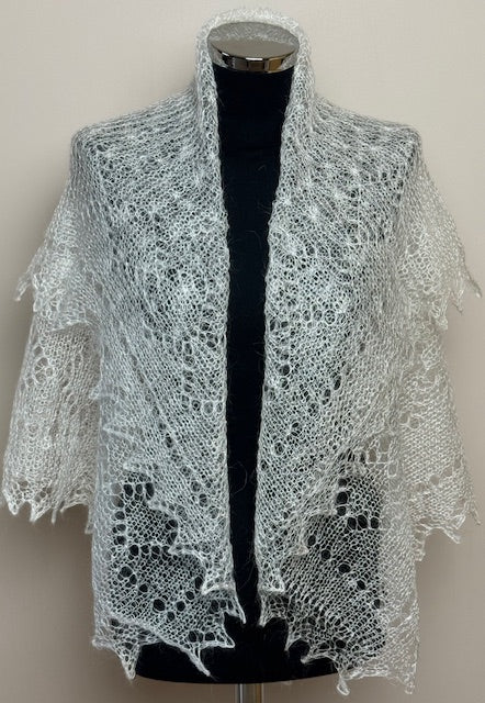 Downy shawl #PCN-37, 120x120 cm