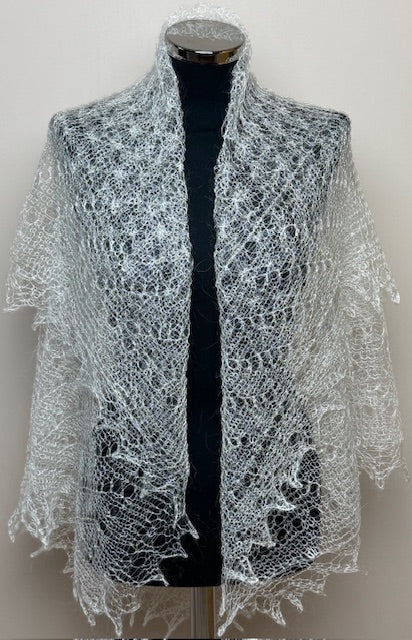 Downy shawl #PCN-45, 120x120 cm