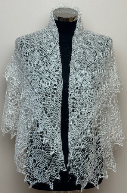 Downy shawl #PCN-32, 120x120 cm
