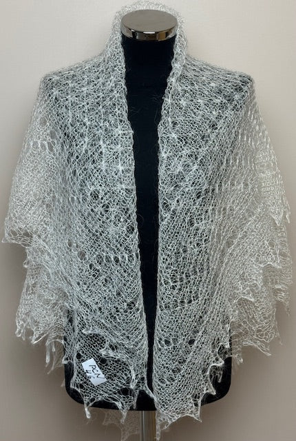 Downy shawl #PCN-46, 120x120 cm