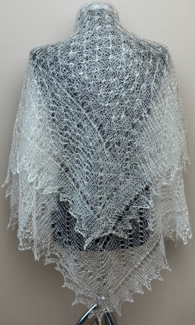 Downy shawl #PCN-46, 120x120 cm