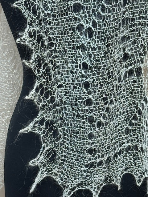Downy shawl #PCN-46, 120x120 cm