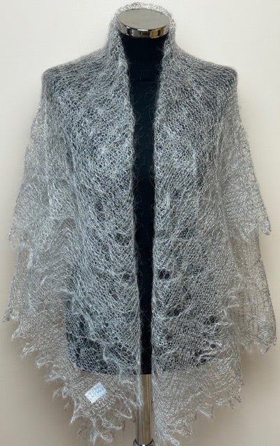 Downy shawl #PCN-64, 120x120 cm