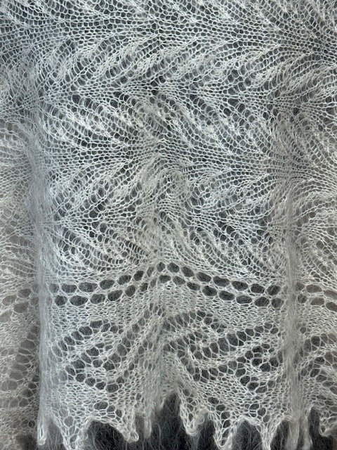 Uryupinsk downy shawl ( Palantine ) # SW-8, 130x55 cm