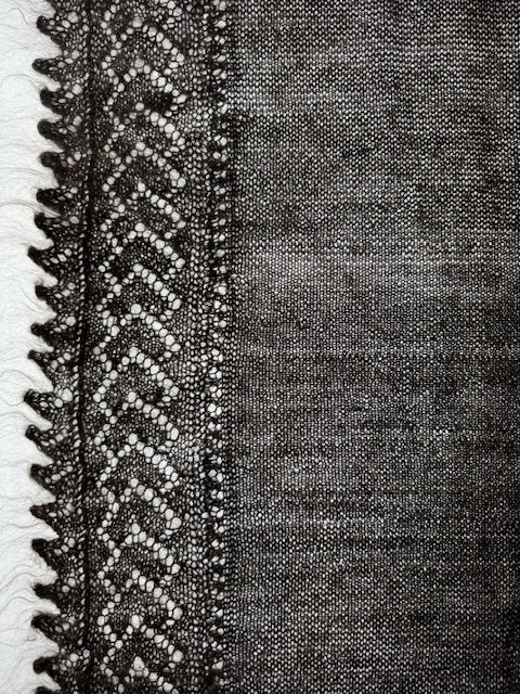 Orenburg shawl PGO-1, 130x130 cm