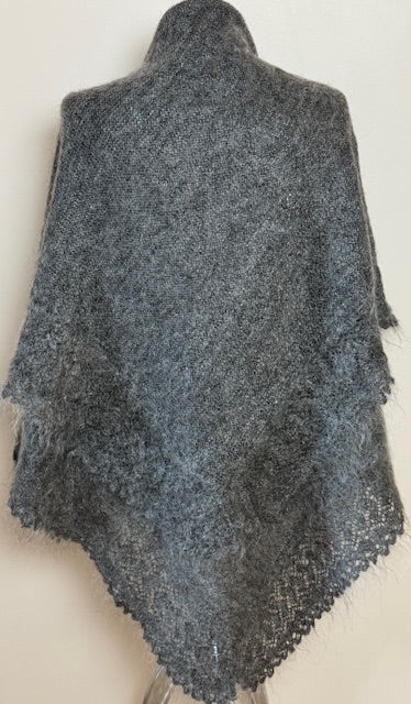 Orenburg shawl PGO-5, 140x120 cm