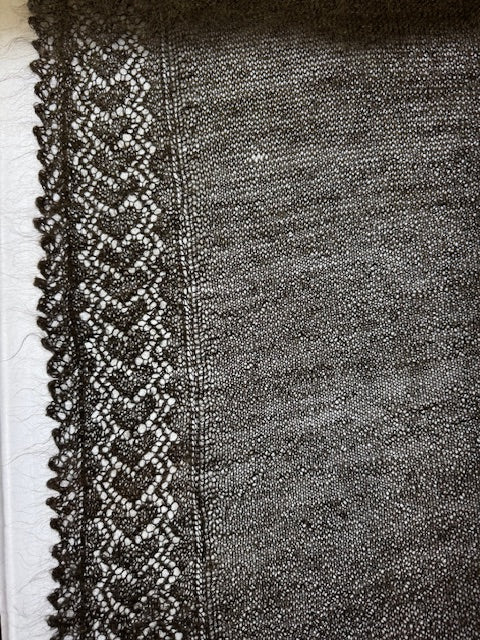 Orenburg shawl PGO-5, 140x120 cm