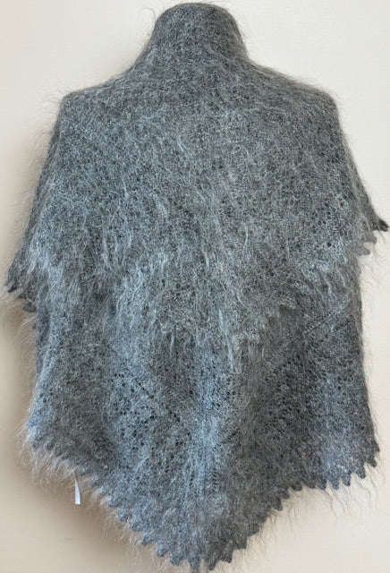 Orenburg shawl PGO-9, 110x110 cm