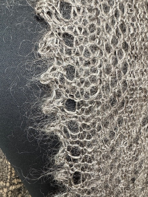 Orenburg shawl PGO-8, 120x100 cm