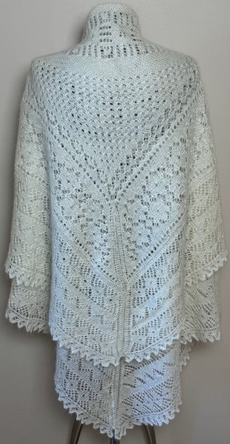 Orenburg shawl PWO-11, 160x160 cm