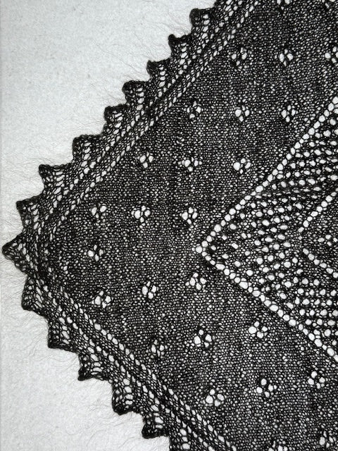 Orenburg downy neckerchief KGO-7, 90x140x90 cm