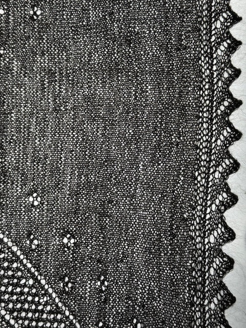 Orenburg downy neckerchief KGO-7, 90x140x90 cm