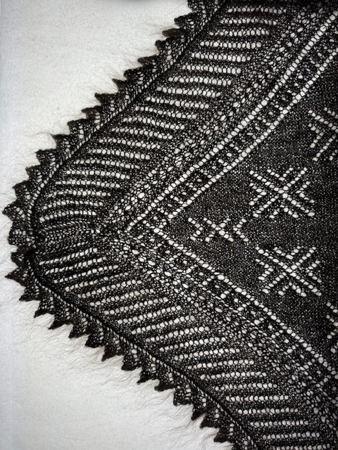 Orenburg downy neckerchief KGO-8, 100x140x100 cm