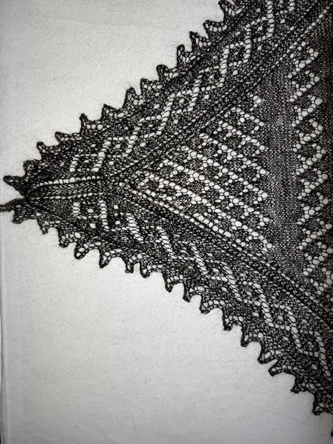 Orenburg downy neckerchief KGO-4, 110x140x110 cm