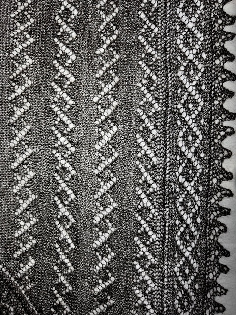 Orenburg downy neckerchief KGO-4, 110x140x110 cm