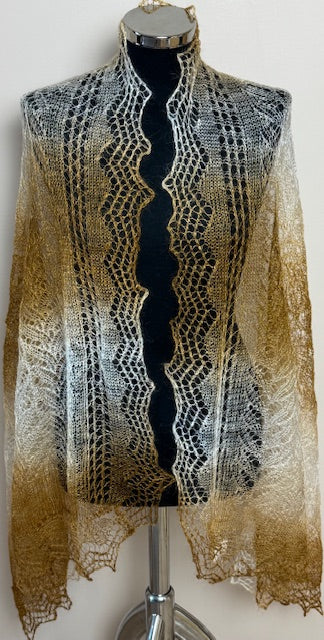 Downy shawl ( Palantine ) #55, 160x80 cm