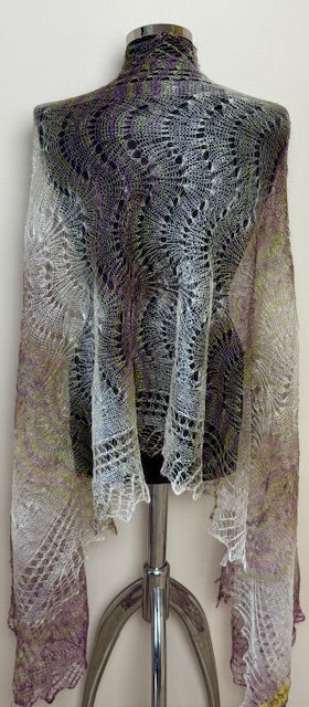 Downy shawl ( Palantine ) #167, 200x70 cm