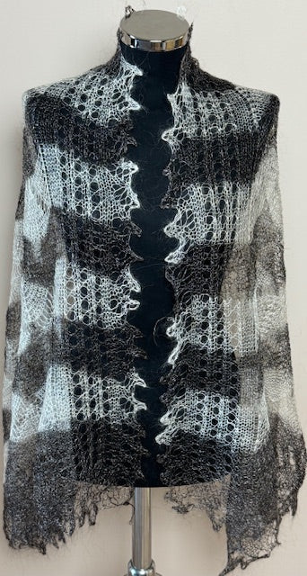 Downy shawl ( Palantine ) #60, 140x70 cm
