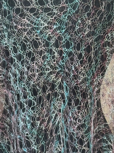 Downy shawl ( Palantine ) #121, 180x80 cm
