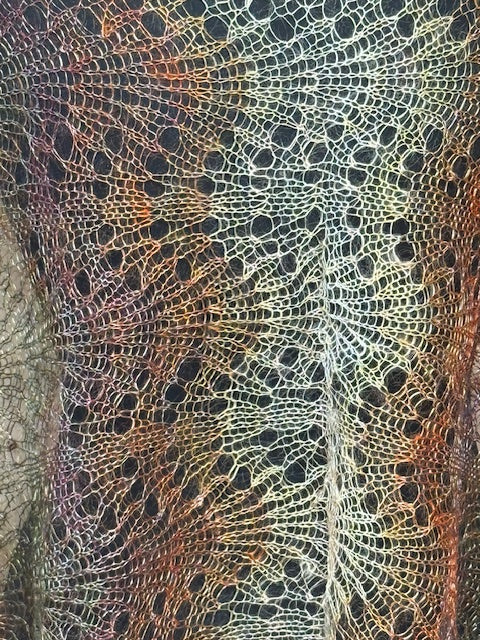 Downy shawl ( Palantine ) #93, 160x80 cm