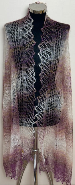 Downy shawl ( Palantine ) #183, 200x80 cm