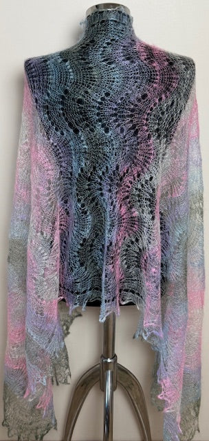 Downy shawl ( Palantine ) #24, 200x80 cm